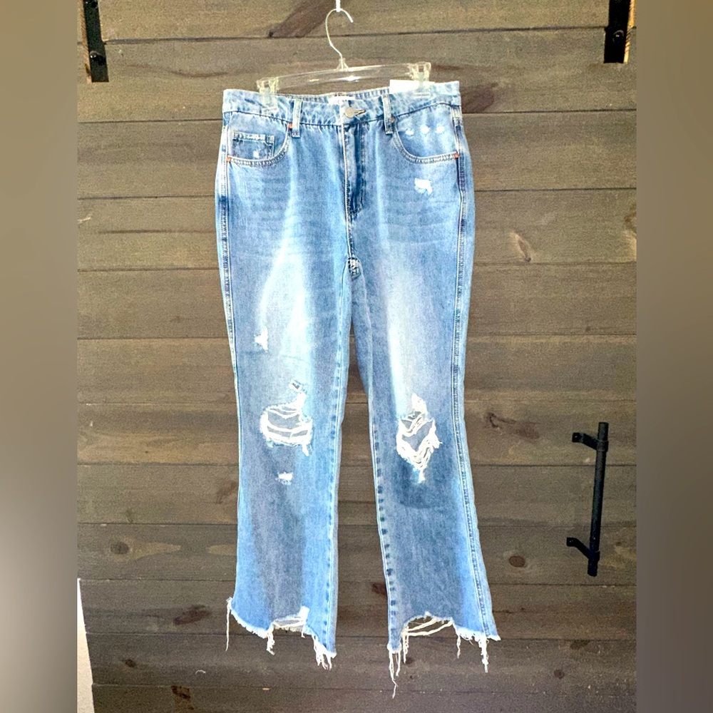 NWT INSANE GENE Distressed Blue Women's Jeans.